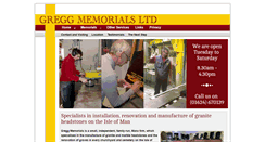 Desktop Screenshot of greggmemorials.net